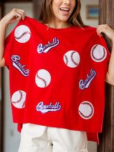 Load image into Gallery viewer, Baseball Round Neck Half Sleeve T-Shirt