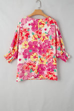 Load image into Gallery viewer, Printed Round Neck Half Sleeve Blouse