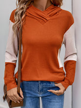Load image into Gallery viewer, Perfee Contrast Long Sleeve Hoodie