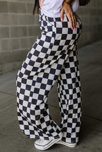 Load image into Gallery viewer, Checkered Wide Leg Pants