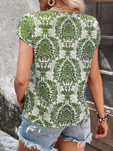 Load image into Gallery viewer, Printed Short Sleeve Blouse