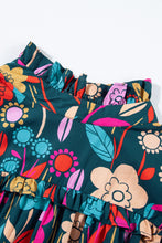 Load image into Gallery viewer, Printed Tie Neck Half Sleeve Blouse