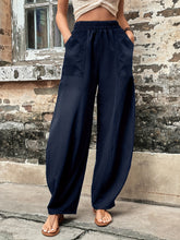Load image into Gallery viewer, Elastic Waist Pants with Pockets