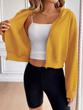 Load image into Gallery viewer, Ivy Lane Zip Up Dropped Shoulder Hooded Jacket