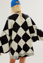 Load image into Gallery viewer, Color Block Button Down Long Sleeve Cardigan