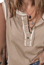Load image into Gallery viewer, Contrast Stitching Round Neck Tank