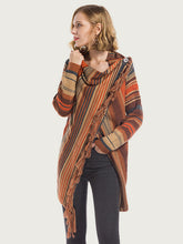 Load image into Gallery viewer, Angel Wings Tassel Striped Open Front Long Sleeve Cardigan