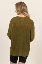 Load image into Gallery viewer, HYFVE Distressed Long Sleeve Knit Top