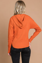 Load image into Gallery viewer, Culture Code Full Size Ribbed Zip Up Drawstring Hooded Jacket