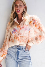 Load image into Gallery viewer, Printed Collared Neck Long Sleeve Shirt