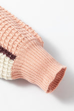 Load image into Gallery viewer, Drawstring Color Block Mock Neck Sweater