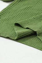 Load image into Gallery viewer, Eyelet Round Neck Drop Shoulder Sweater