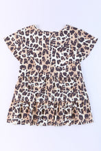 Load image into Gallery viewer, Plus Size Leopard Round Neck Blouse