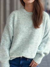 Load image into Gallery viewer, Round Neck Long Sleeve Sweater