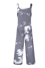 Load image into Gallery viewer, Pocketed Tie-Dye Wide Strap Overalls