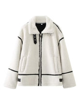 Load image into Gallery viewer, Zip Up Long Sleeve Sherpa Jacket