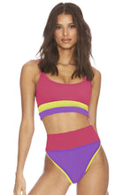 Load image into Gallery viewer, Color Block Spaghetti Strap Two-Piece Swim Set