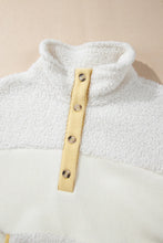 Load image into Gallery viewer, Mock Neck Long Sleeve Sherpa Sweatshirt