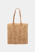 Load image into Gallery viewer, Fame Straw Braided Tote Bag