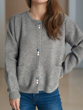 Load image into Gallery viewer, Button Down Long Sleeve Cardigan with Pockets