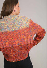 Load image into Gallery viewer, Cable-Knit Color Block Round Neck Long Sleeve Sweater