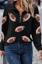 Load image into Gallery viewer, Sequin Football Long Sleeve Sweatshirt