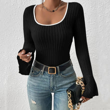 Load image into Gallery viewer, Scoop Neck Long Sleeve T-Shirt