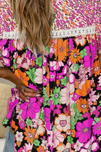 Load image into Gallery viewer, Printed Round Neck Puff Sleeve Blouse
