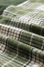 Load image into Gallery viewer, Snap Down Collared Neck Plaid Shacket
