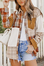 Load image into Gallery viewer, Plaid Button Up Long Sleeve Shacket