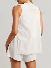 Load image into Gallery viewer, Full Size Button Up Top and Shorts Set