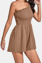 Load image into Gallery viewer, Smocked Single Shoulder Romper