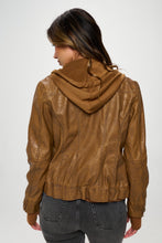 Load image into Gallery viewer, Coalition LA Double Zip Hooded Long Sleeve Jacket