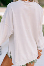 Load image into Gallery viewer, Peace Patch Round Neck Long Sleeve Top