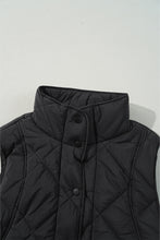 Load image into Gallery viewer, Snap Down Texture Vest Coat with Pockets