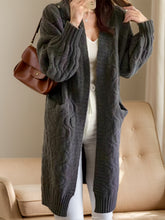 Load image into Gallery viewer, Open Front Long Sleeve Cardigan