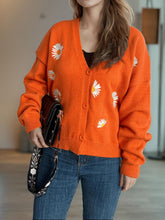 Load image into Gallery viewer, Daisy Button Up V-Neck Cardigan