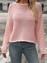 Load image into Gallery viewer, Dropped Shoulder Long Sleeve Sweater