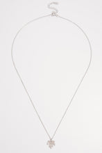 Load image into Gallery viewer, 925 Sterling Silver Zircon Maple Leaf Necklace