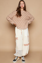 Load image into Gallery viewer, POL Checkered Distressed Edge Sweater