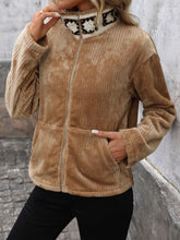 Load image into Gallery viewer, Perfee Pocketed Zip Up Collared Neck Long Sleeve Jacket