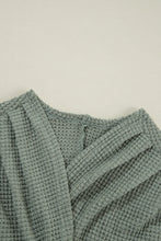 Load image into Gallery viewer, Waffle-Knit Open Front Long Sleeve Cover Up