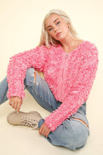Load image into Gallery viewer, VERY J Shaggy Yarn Knit Zip Up Jacket