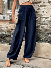 Load image into Gallery viewer, Elastic Waist Pants with Pockets