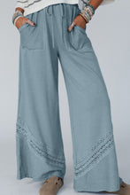 Load image into Gallery viewer, Lace Detail Wide Leg Pants