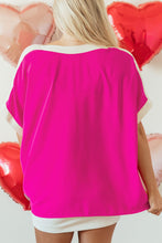 Load image into Gallery viewer, Boat Neck Half Sleeve Blouse