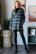 Load image into Gallery viewer, Heimish Plaid Button Down Long Sleeve Hooded Cardigan