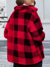Load image into Gallery viewer, Button Up Drop Shoulder Fuzzy Jacket