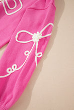 Load image into Gallery viewer, Bow Round Neck Dropped Shoulder Sweater