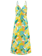Load image into Gallery viewer, Twisted Printed V-Neck Cami Dress